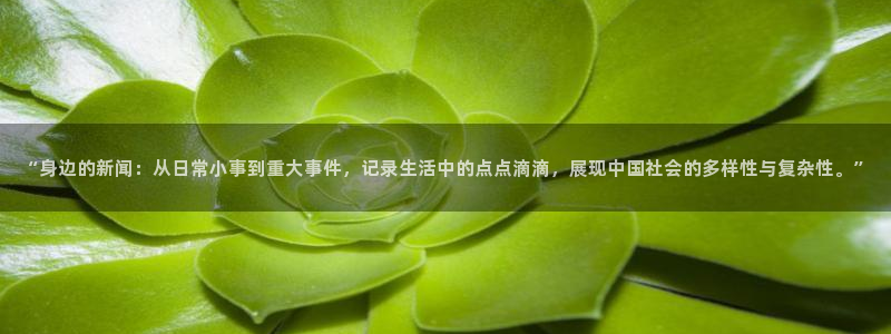 “身边的新闻：从日常小事到重大事件，记录生活中的点点滴滴，展现中国社会的多样性与复杂性。”